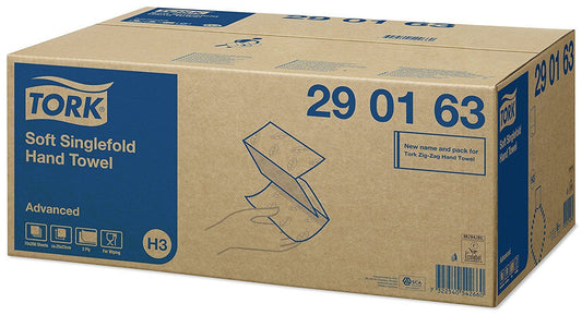 Tork Toalla de mano plegada en V Tork Advanced H3 Blanco 290163